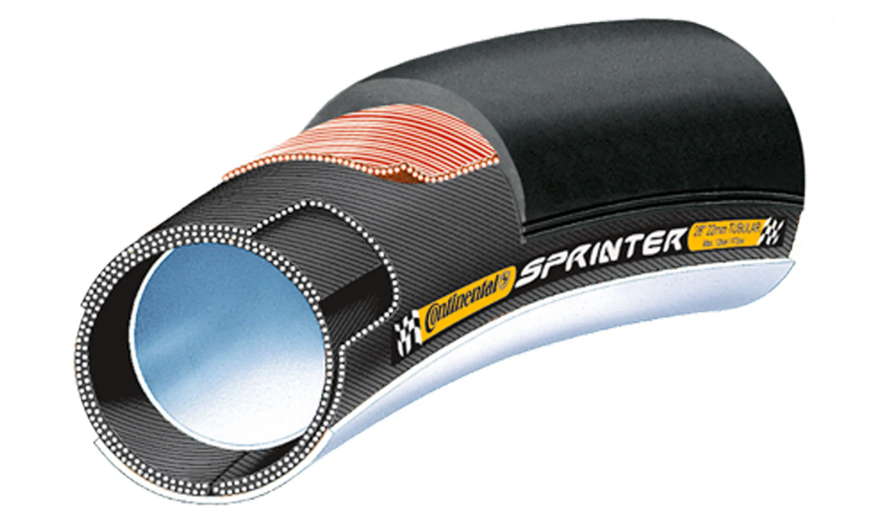 Boyau Continental Sprinter - Black Chili - Safety System - Image 3