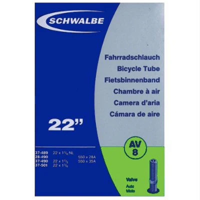 Chambre à air Schwalbe 22" - Presta / Schrader 40 mm