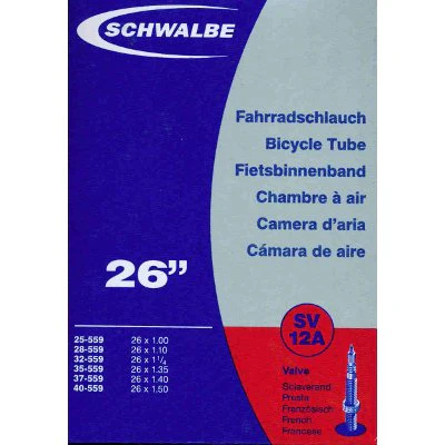 Chambre à air Schwalbe 26" - Presta 40 / 60 mm - Schrader 40 mm