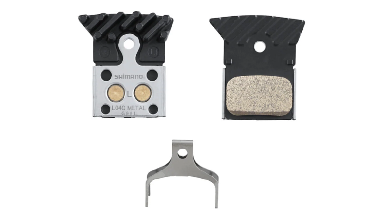Plaquettes de freins Shimano Métal L04C - avec ailette et ressort