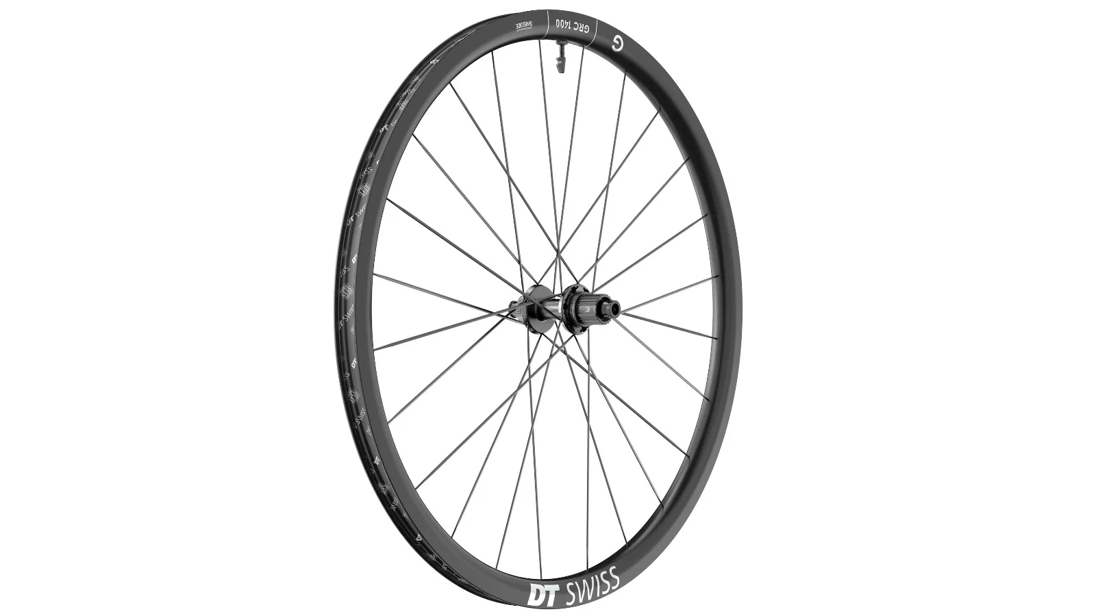 Roue arrière Gravel DT Swiss GRC 1400 DICUT 30 - Carbone - Tubeless Ready