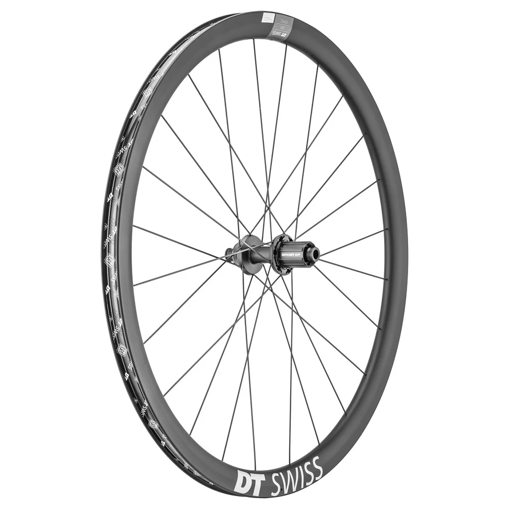 Roue arrière vélo route DT Swiss ERC 1400 DB DICUT Frein à disque - carbone - Tubeless Ready