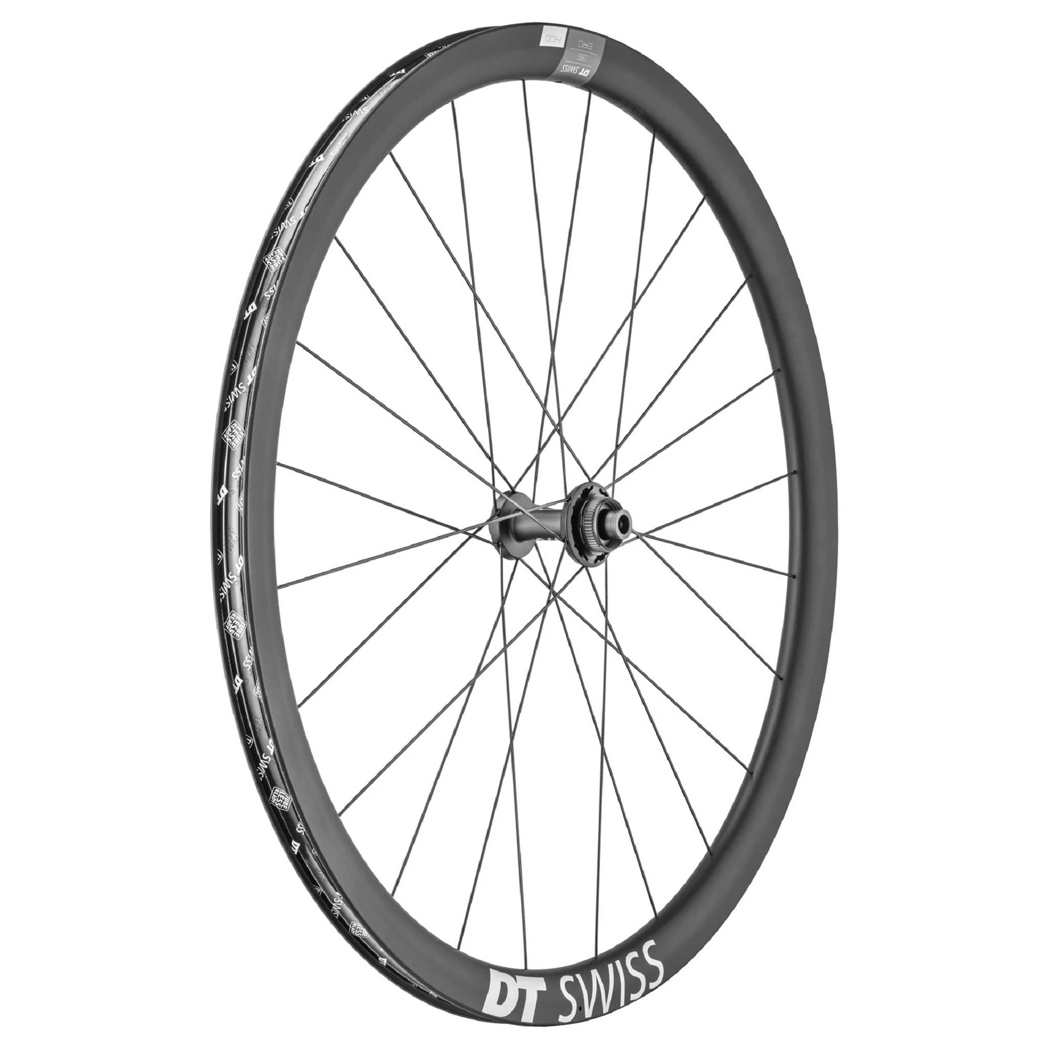 Roue avant vélo route DT Swiss ERC 1400 DB DICUT - Frein à disque - carbone - Tubeless Ready