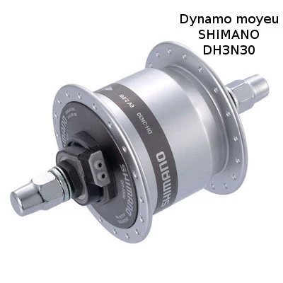 Roue avant vélo route moyeu dynamo DH-3N30 Omega Mach1 Aluminium - Tubetype - Image 3