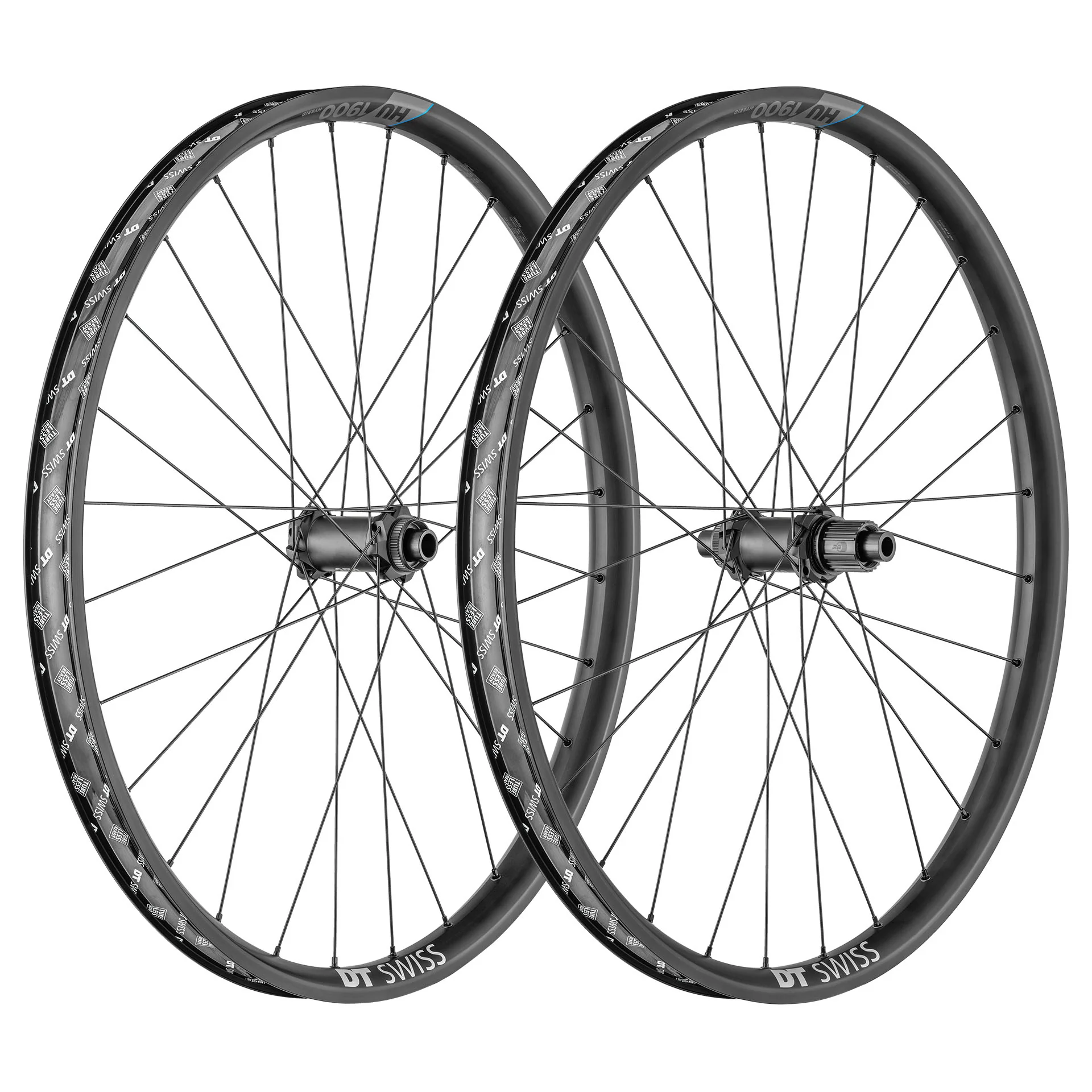 Roues VAE DT Swiss HU 1900 Spline Aluminium - Tubeless Ready