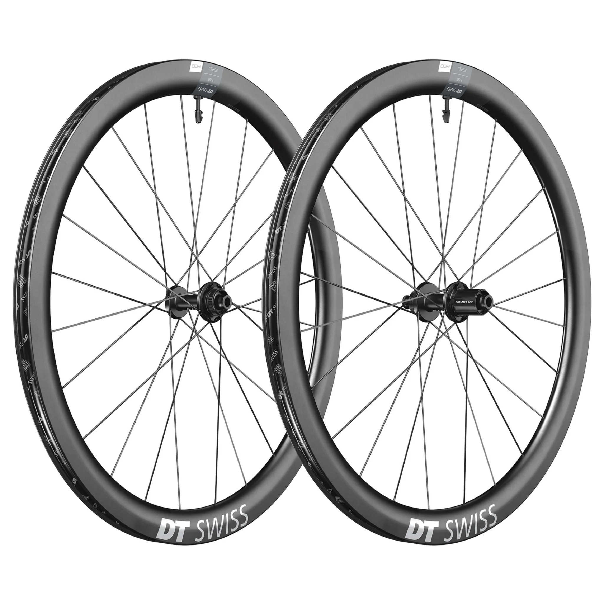 Roues vélo route DT Swiss ERC 1400 DICUT - Carbone - Center Lock